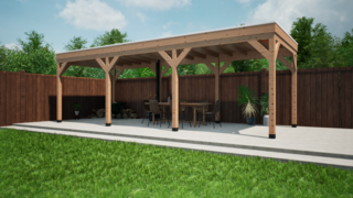 Douglas overkapping 300x800cm Verando